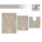 Cloud Comfort 100% Polyester Microfiber Bath Rug Set, Soft Shaggy & Machine Wash Bath Rug - 3Pc Set-1407250611