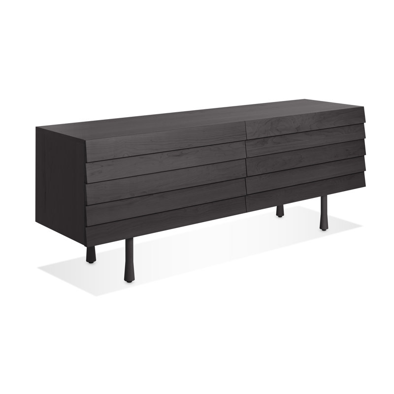 Lap 4 - Drawer Dresser, Black/Black Ash