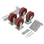 Ensemble de roulettes en acier Ductile