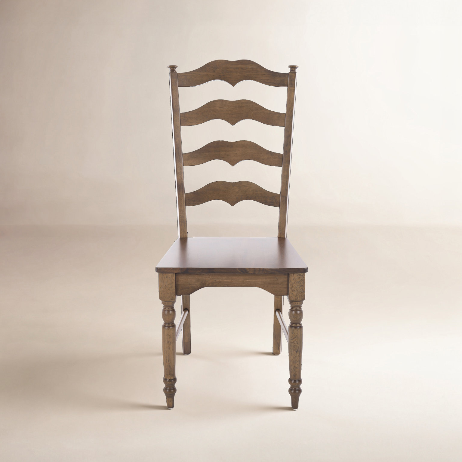 Visalia Ladder Back Dining Chair, Dark Oak
