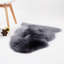 Tapis gris anthracite en peau de mouton Lewin