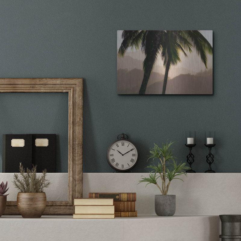 «Misty Palms I» par Dennis Frates, H 12 po x l 16 po