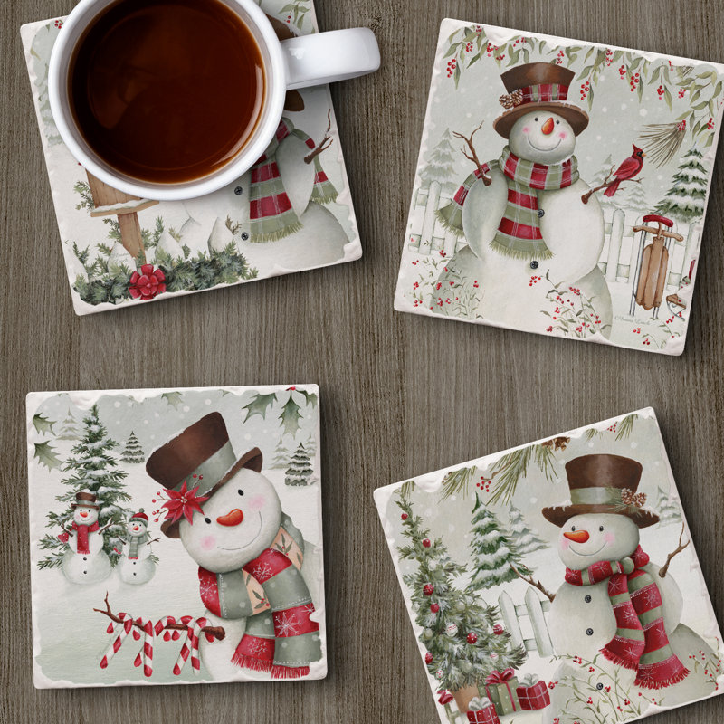 Sous-verre Snowman