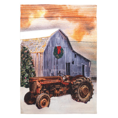 Drapeau de jardin en polyester 2 côtés Breion 3,7 x 2,5 pi