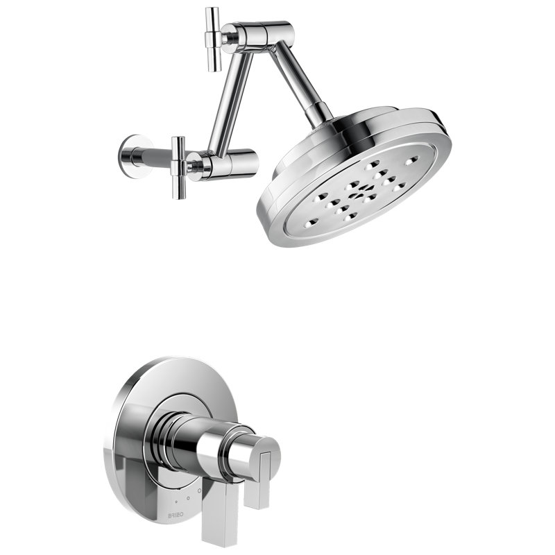 Litze® Thermostatic Shower Faucet with TempAssure®, Polished Chrome, Lever