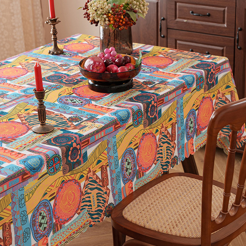 Nappe style bohémien rétro, L 102 po
