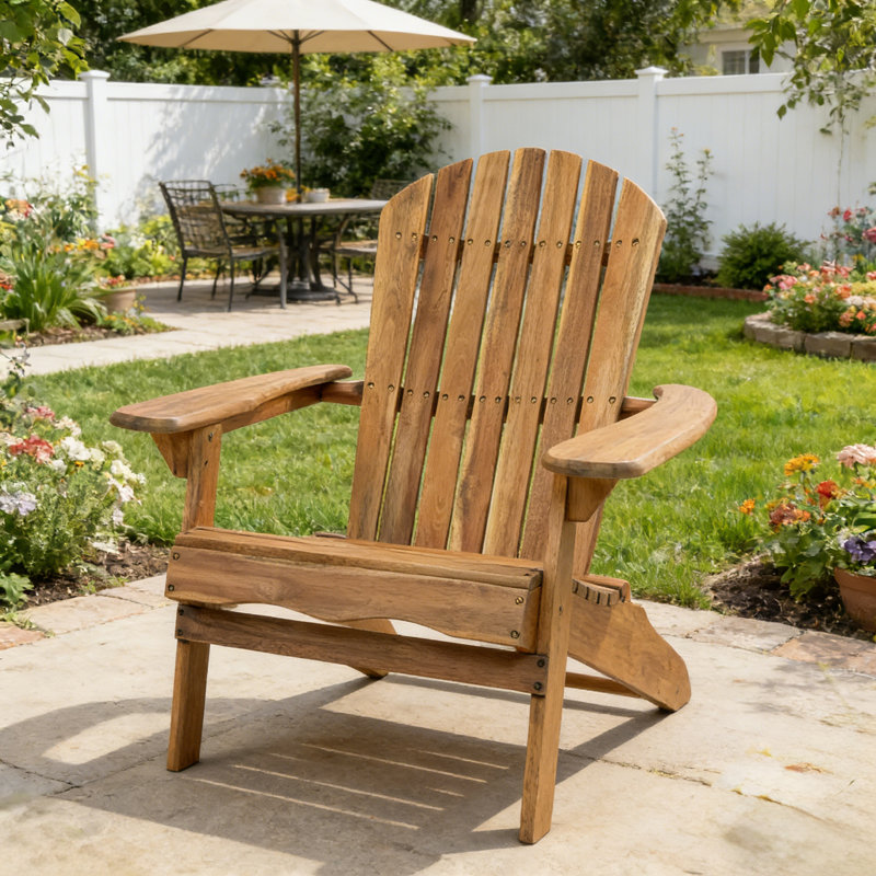 Chaise Adirondack Chaise de patio, chaise de jardin pliante en bois Adirondack Méridienne