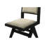 Chaise de salle à manger contemporaine en bois rembourrée