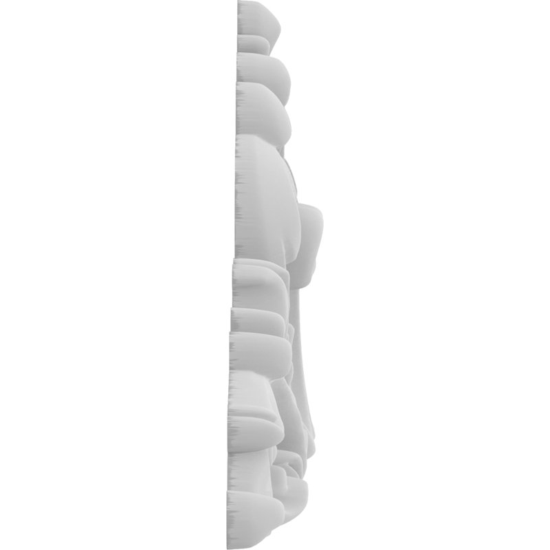 Rosette Edgerton, H 5 po x l 10 po x P 0,88 po