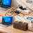2 Pack Hand-Woven Cable Management Box, Brown