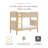 TipToe Twin Bunk Bed-128788713