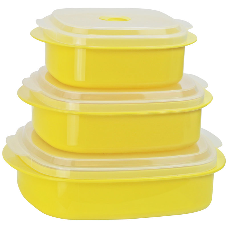 Ensemble de 3 contenants alimentaires Argelis, Citron