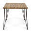 Table de salle à manger robuste pour l'extérieur - 32,5 po en bois et eau