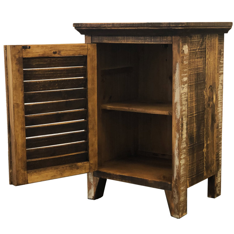Freelon 19.5'' W Solid Wood Nightstand, Left