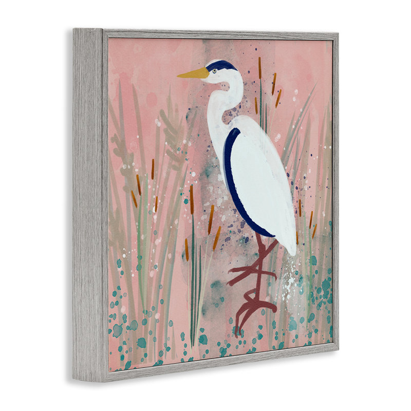 «Coastal White Bird», estampe numérique par Juliet Rose Philips, Estampe numérique Farmhouse, H 17 po x l 17 po