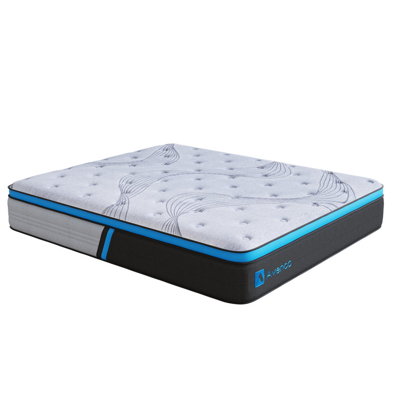 Home 12" Medium Cooling Gel Memory Foam Hybird Mattress In A Box, King