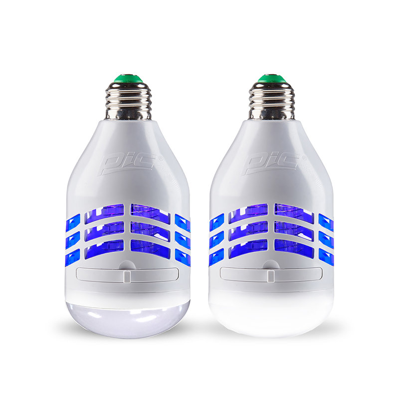 Pic Dual-purpose Bug Zapper And Led Light Bulb, 2-pack