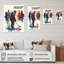 Joueur de hockey devant le paysage urbain I - Impression sur toile-1138503078-1138503074