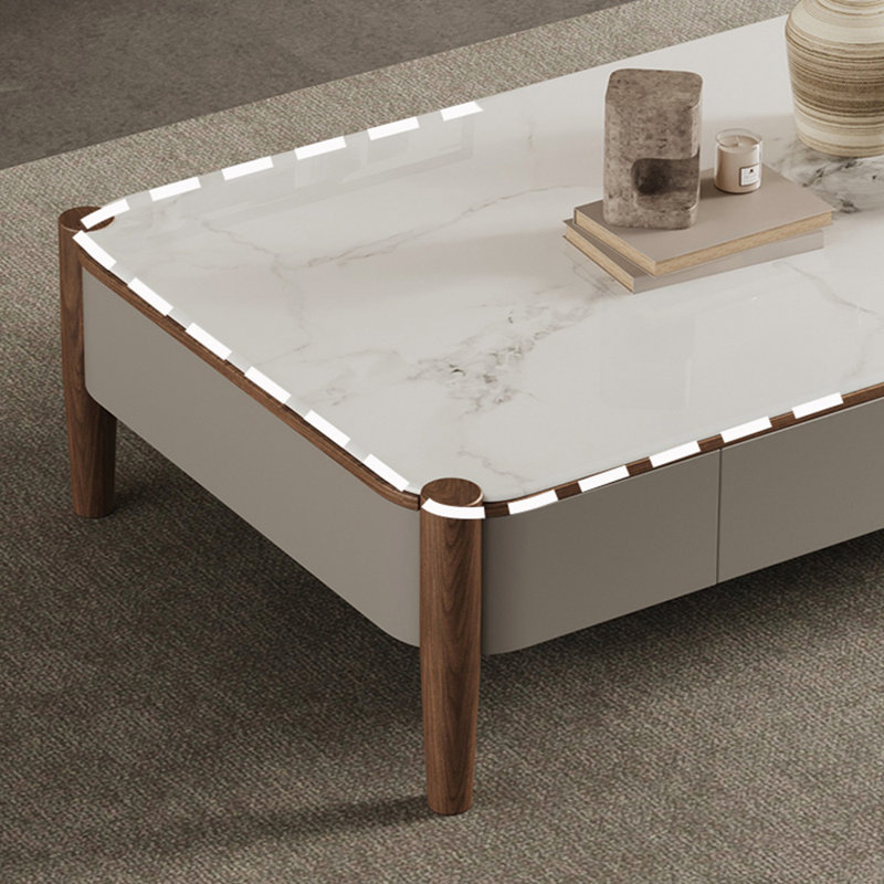 Table basse en pierre micro-cristalline de style antique