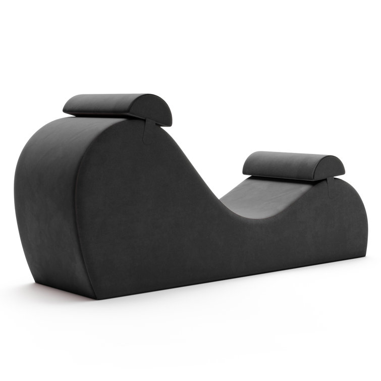 Ivy Bronx Chakra Yoga Chaise - 2 Adjustable Headrests & Handles with  Adjustable Straps, Micro-Velvet/Mic