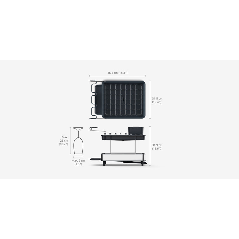 Excel Steel 2-Tier Dish Rack