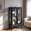 Vitrine lumineuse avec lumière DEL et tablettes réglables