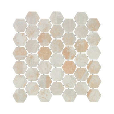 Sonora 2-in. Hex Recycled Glass Honeycomb Mosaic Tile