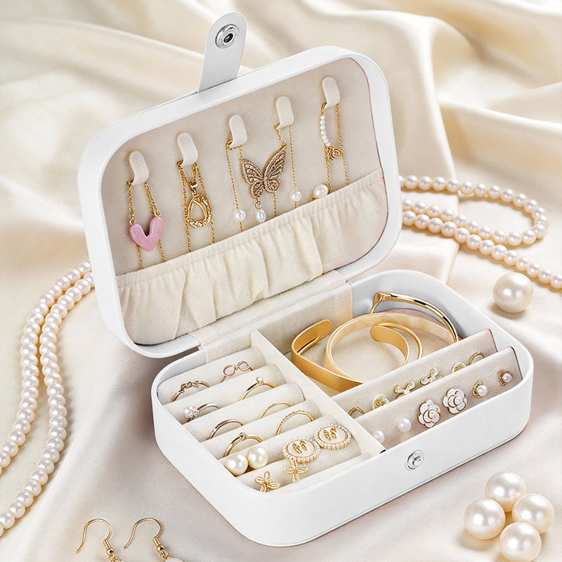 Jewellery Box + Dividers, White