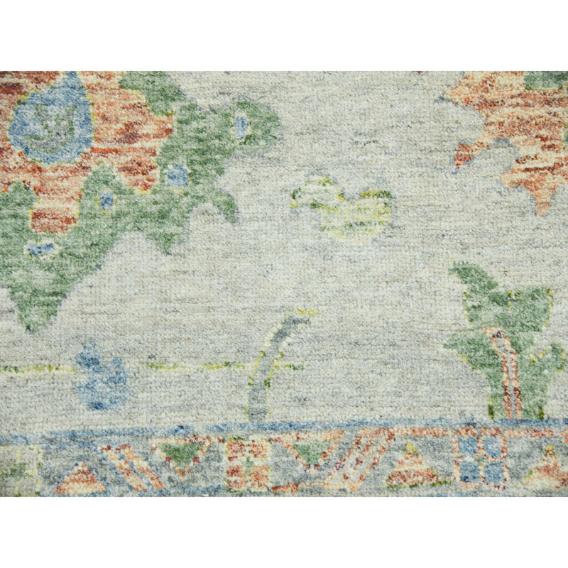 Tapis oriental noué à la main 11 pi 10 po x 15 pi Oushak 3795BB917BDA4DEC946B6745B546B7E5