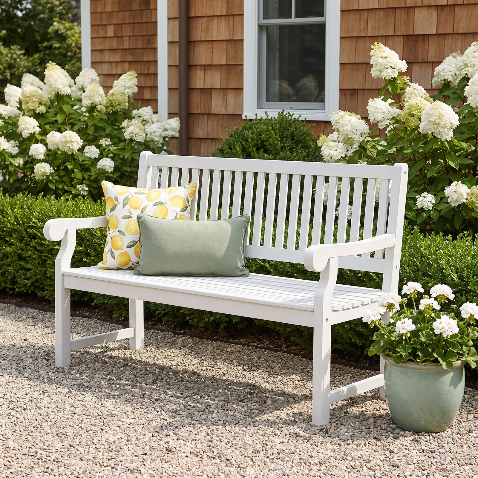 51" Eucalyptus Garden Bench