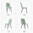 5-piece Mid-century Modern Dining Set, 31.5" Round Dining Table With 4 Linen Upholstered Chairs