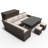Wicker 9 - Person Patio Conversation Set with Cushions-87428886-87428887