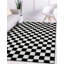 Tapis noir à motif géométrique Carpenter-31014193