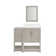 Stovall 37 Inch Single Vanity with Integrated Top and Sink with Mirror