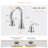 2-handle Bathroom Faucet with Drain Assembly