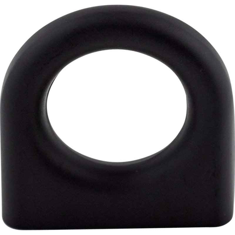 Ring 5/8" Center to Center Round Knob, Black