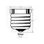 Lampe de bout en forme de globe de 10 ampoules 12' d’intérieur Gustave