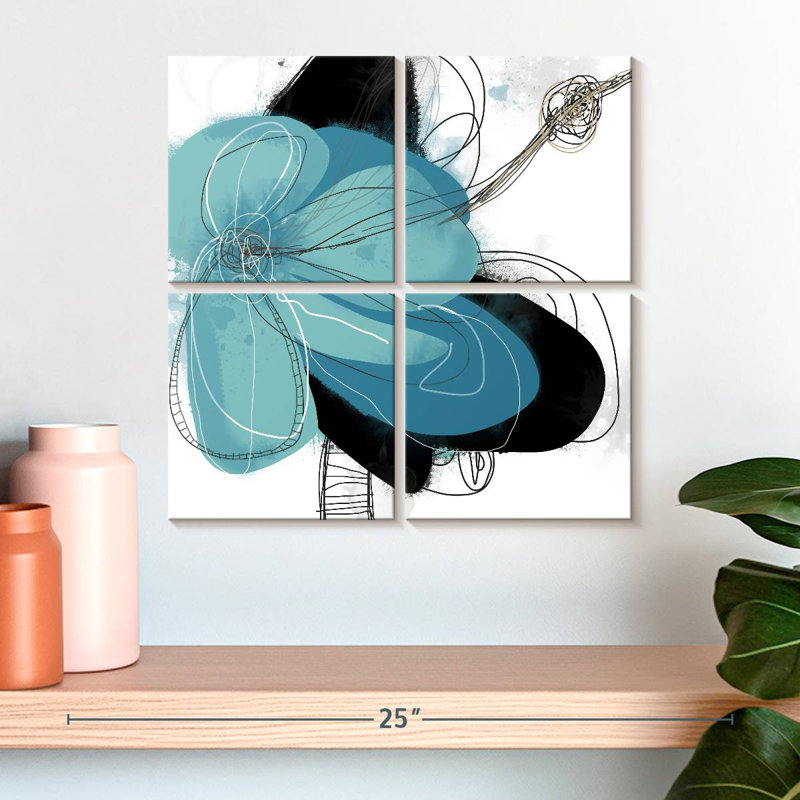 Azul Poetry I, H 18 po x l 18 po