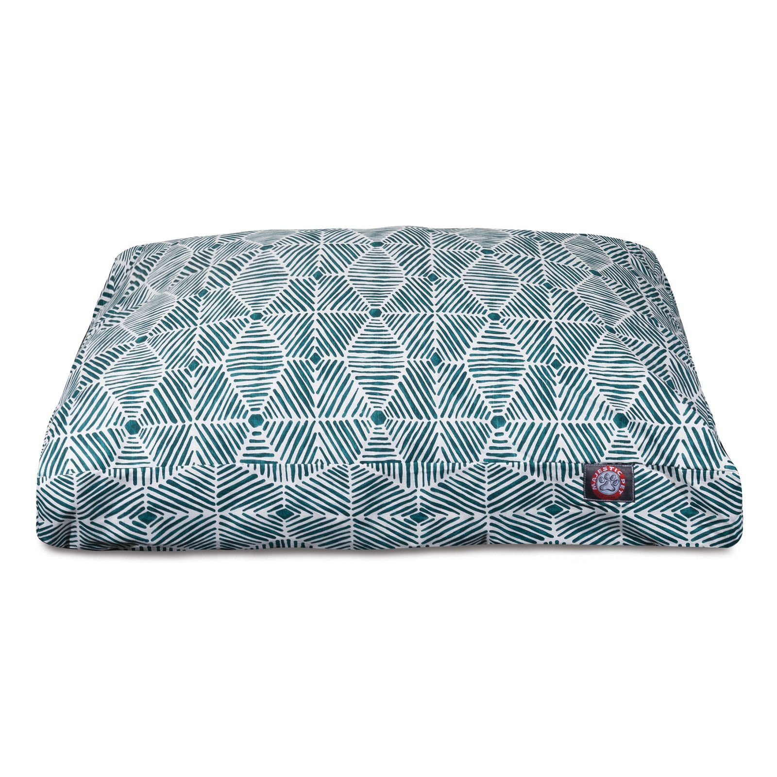 Charlie Orthopedic Memory Foam Geometric Pillow, Emerald, Medium (29" W x 36" D x 5" H);