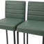 Ensemble de tabourets de bar à hauteur de comptoir moderne avec coussin en polyuréthane et support pour le dos-133231452