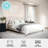 Martha Stewart Amelia Upholstered Platform Bed With Curved Headboard-97967494-97967493