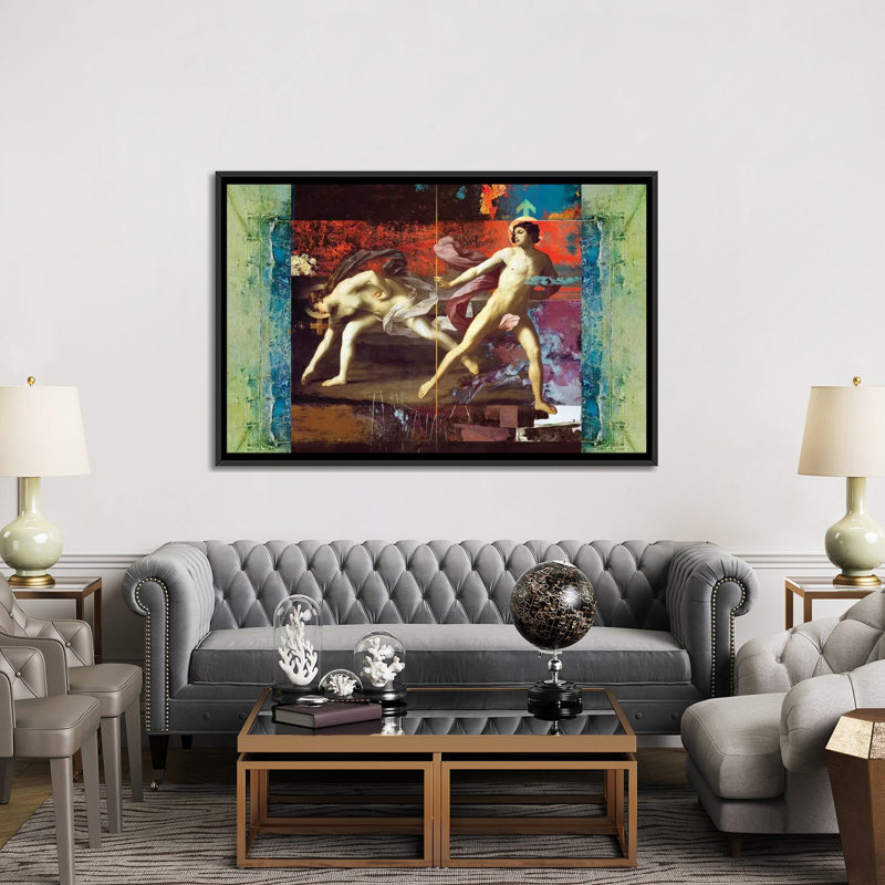 « it & it », impression sur toile, H 18 po x l 26 po x P 1,5 po, Toile avec cadre noir