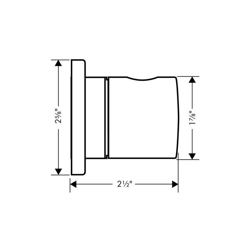 Uno Volume Control Faucet Trim, Chrome