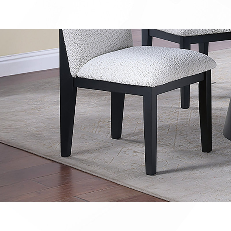 Chaise d'appoint ergonomique en tissu blanc