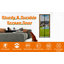Luxdecor Magnetic Polyester Fiber Screen Door - Fits Door Size 38" x 82" - Screen Size 39" x 83"-102478595