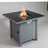 Steel Outdoor Fire Pit Table with Lid-467521416