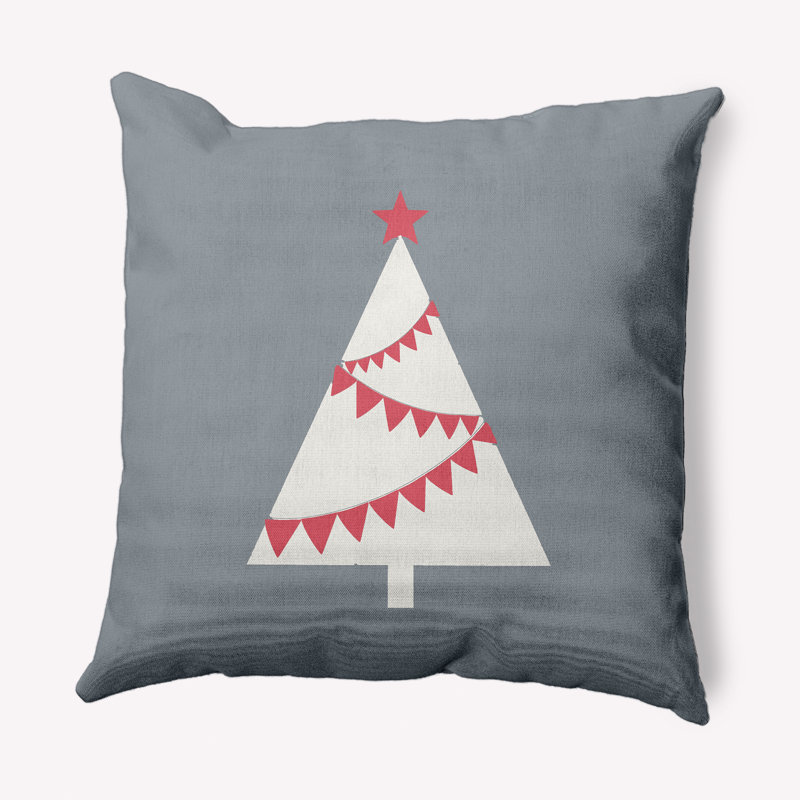 Guirlande Tree_Sq, Non, 26 po x 26 po, Gris moyen