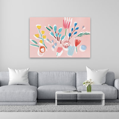 Plantes, fleurs, fleurs fluides, art mural