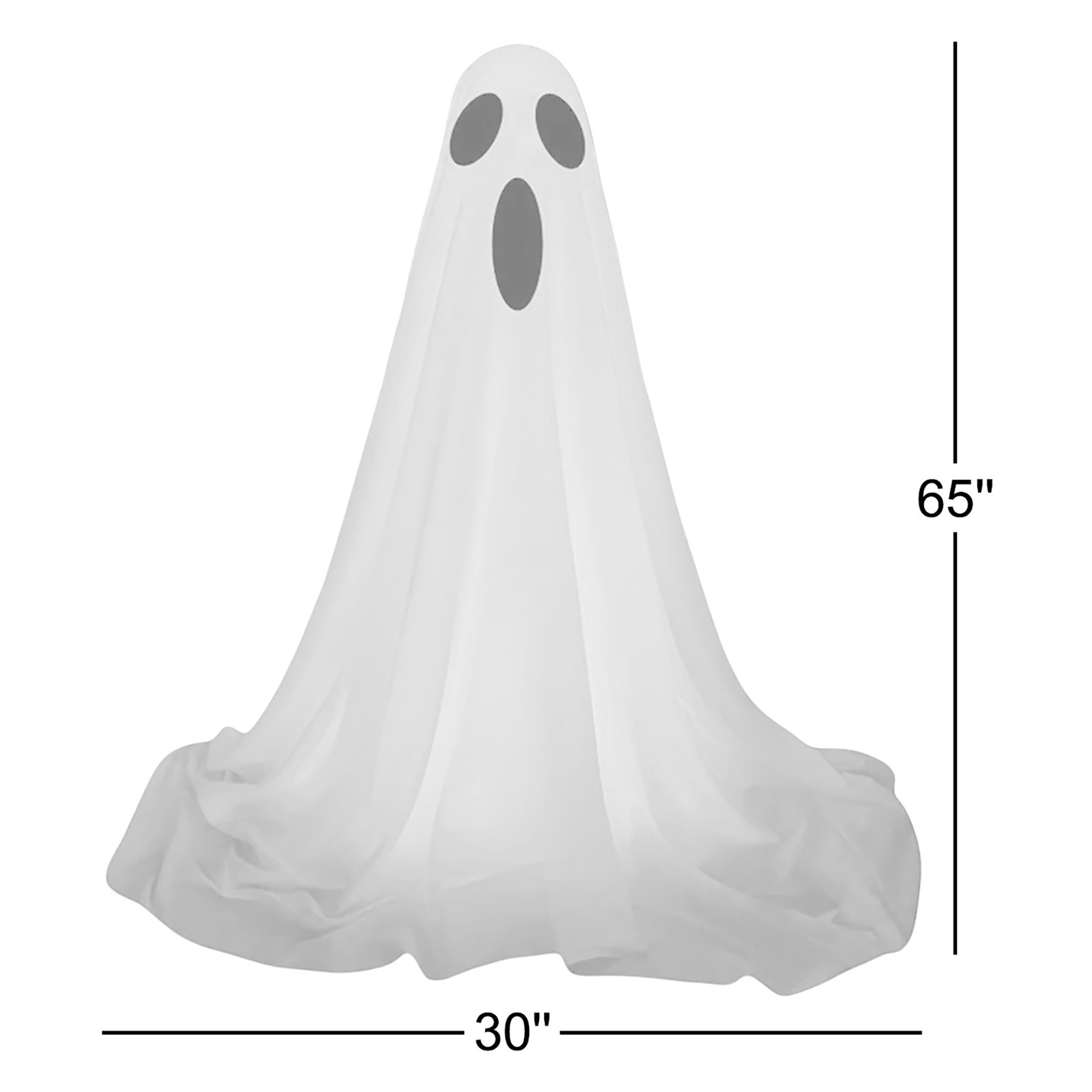 2-Piece Lighted Standing Ghost Set