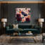 «Botanical Chrysanthemums», art mural sur toile brune-1319741461